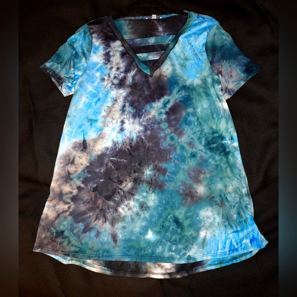 White Birch Stylish blue tie dye Shirt